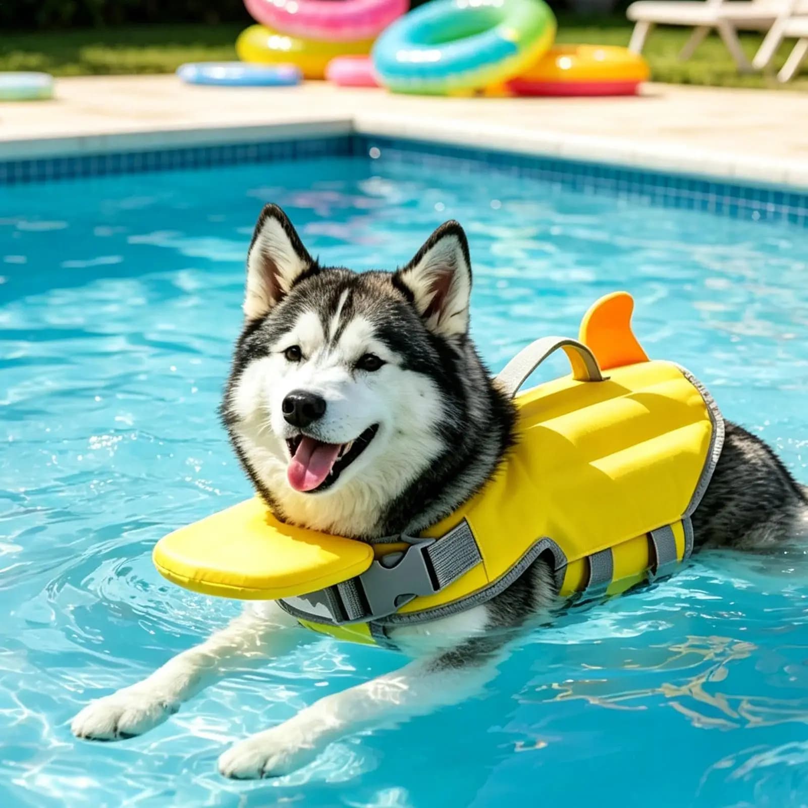Adjustable Dog Life Jacket Summer Waterproof Puppy Surfing Clothes Breathable Hand Carried Dog Lifesavers Swimsuits Supplies