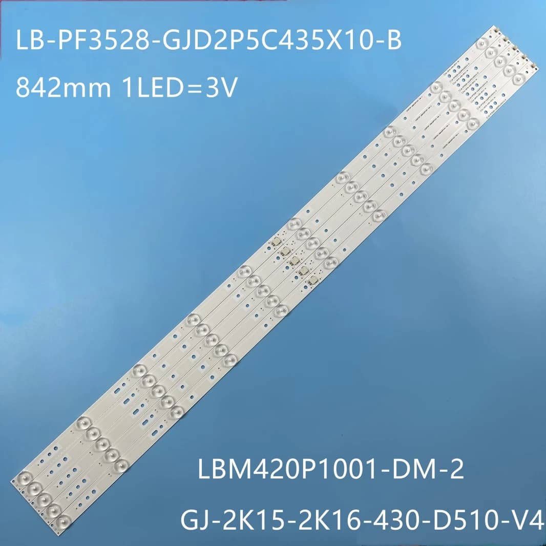Barre TV LED Full Array BDM4350 BDL4330QL LED Backlight Strips LBM430P1001-AJ-2S LB43003 43pfg5000/78 43pfg5100/78