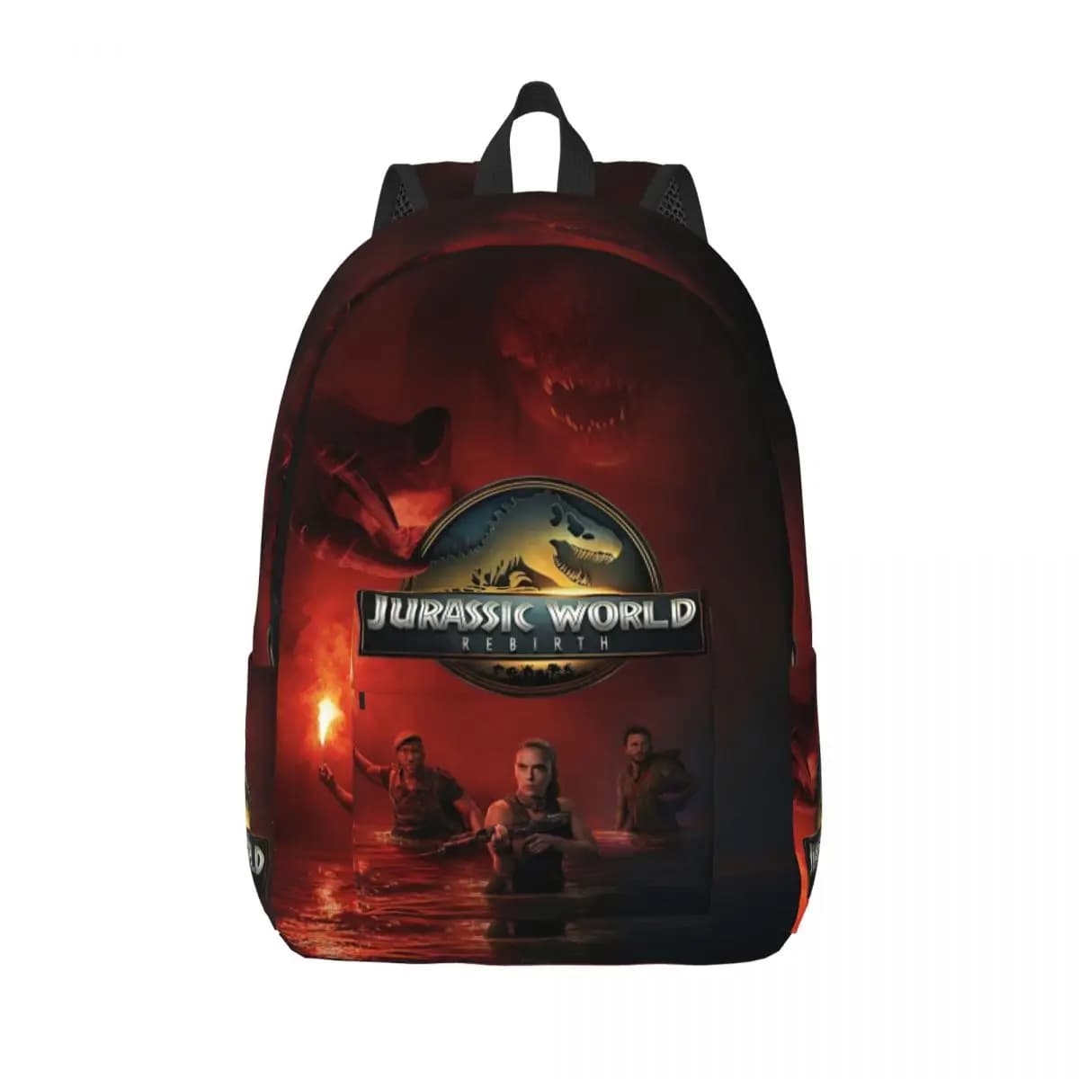 Jurassic Rebirth Dinosaurs Attack World Zaino Uomo Donna Cool School Work Daypack Borsa a tracolla per laptop Mission nascosta all'aperto