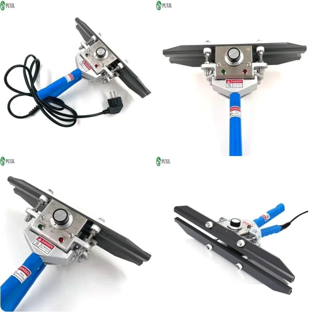 300W Hand Sealing Electric Machine for 220V and 110V Use, Aluminum Sack Sealer for Food and Vacuum Packaging