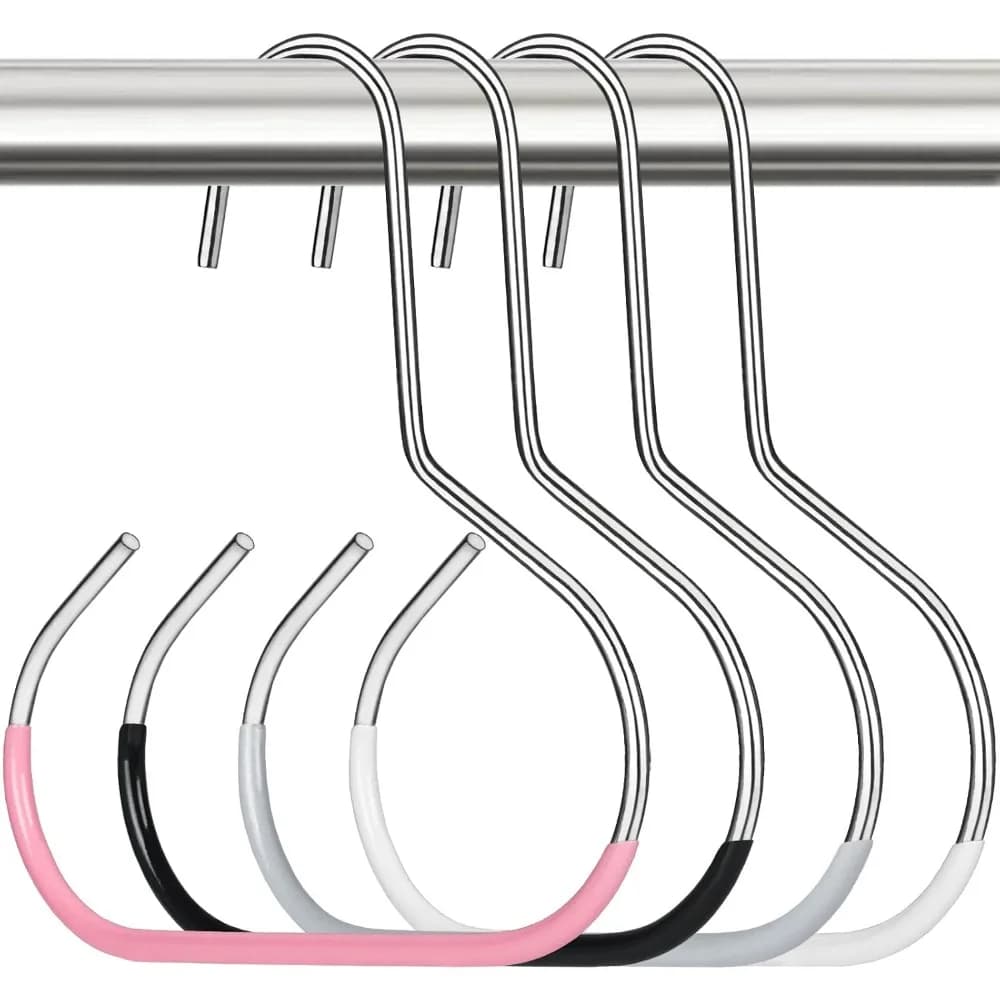 Baseball Cap Organizer: 4-Pack Hanger Holder for Closet Storage of Caps, Beanie, Belt, Tie, Purse