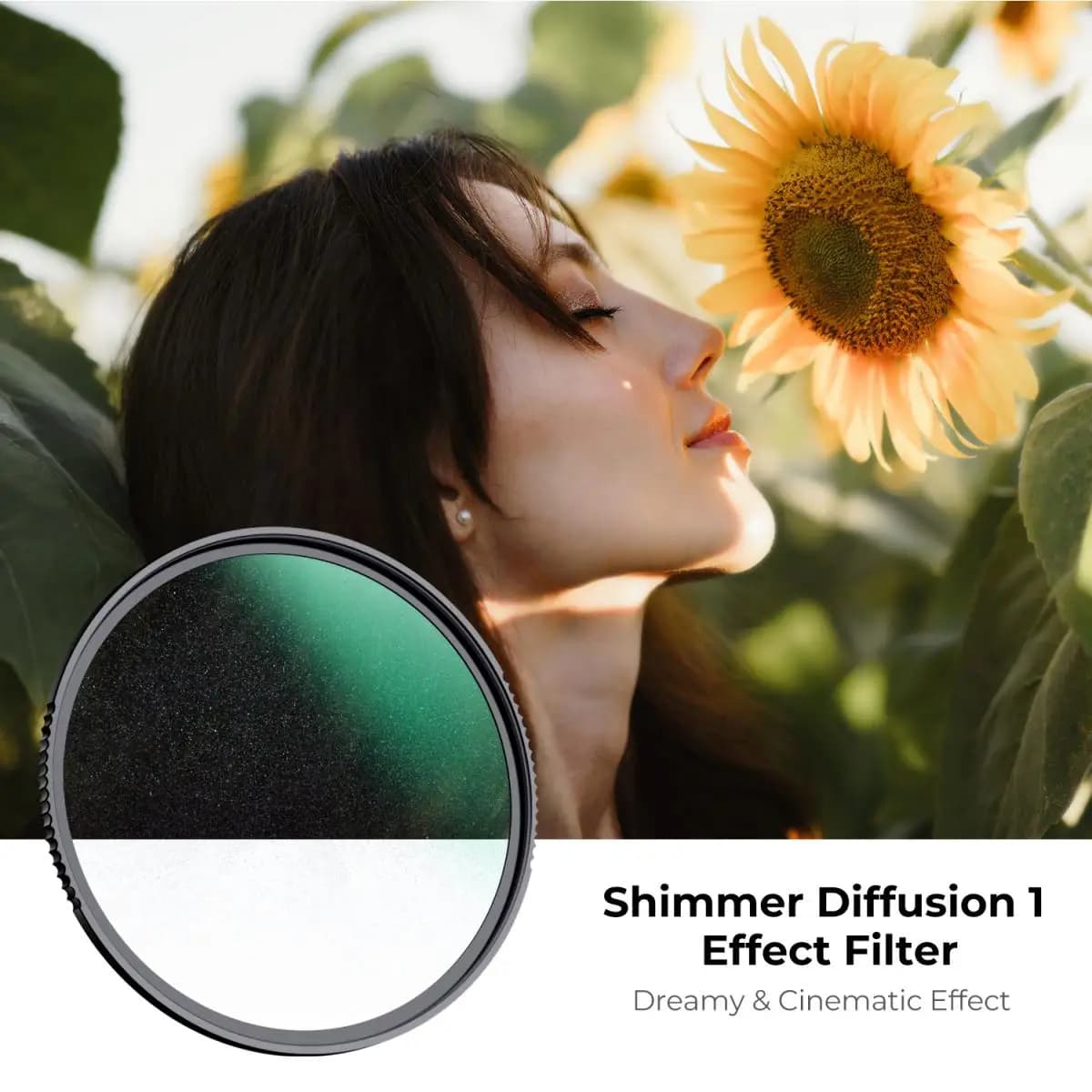 K&F Shimmer Diffusion X Filter 1 82mm 77mm 72mm 67mm 58mm Glass Glimmer Effect Filter for Camera Lens Glimmerglass K&F CONCEPT
