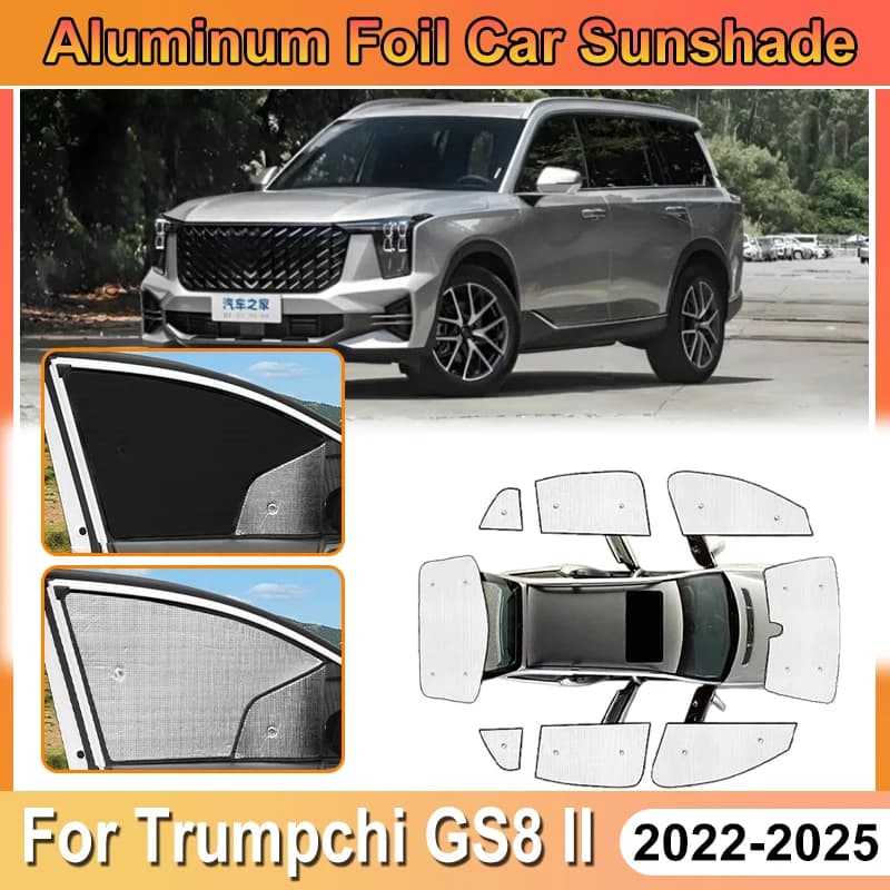 Accessori per Trumpchi GS8 MK2 ES9 2022-2025, Copertura Parasole in Alluminio per Parabrezza, Protezione UV e Scudo Termico