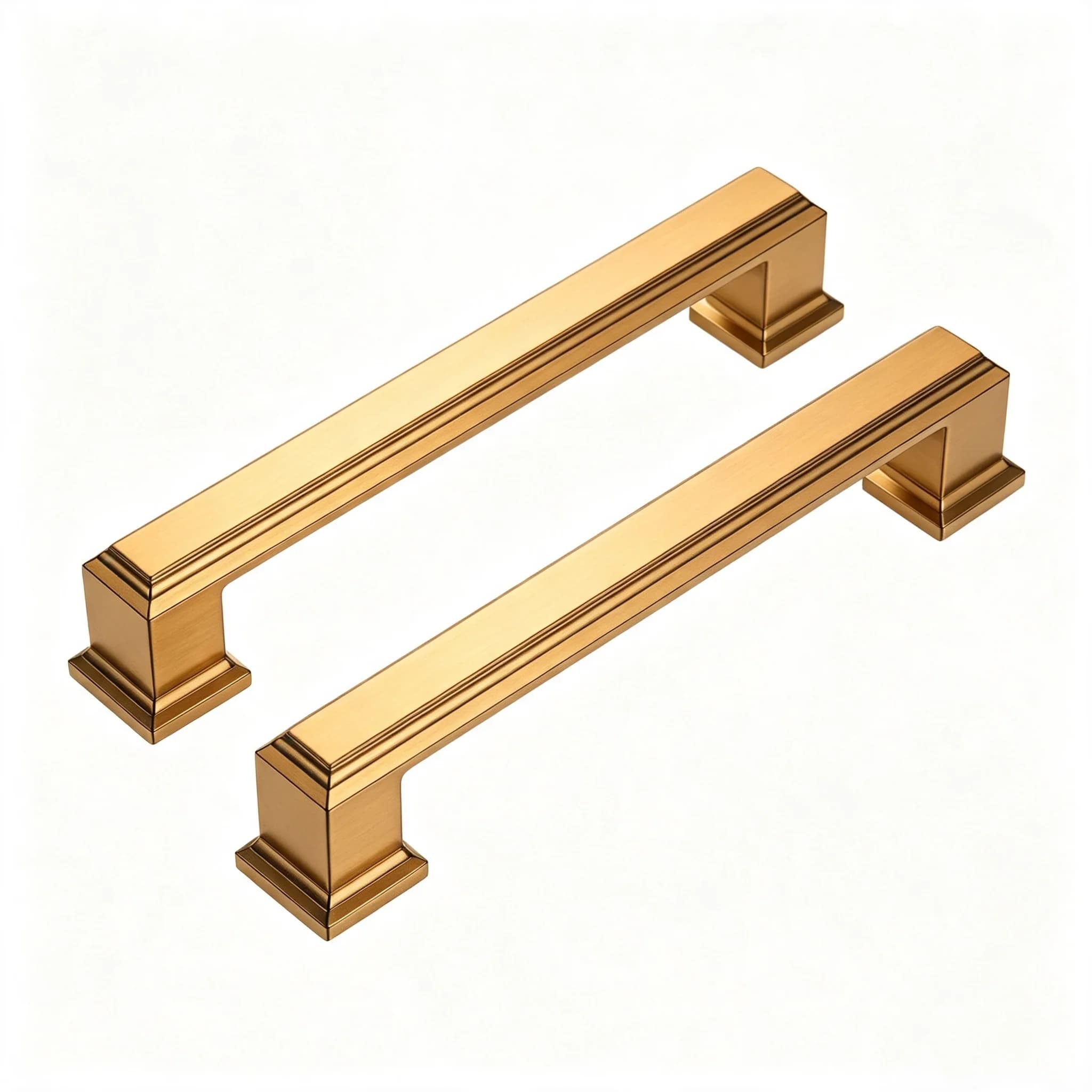 Champagne Bronze Cabinet Handles 10 Pack, American‑Style Metal Cabinet Pulls, Hardware for Cupboard Drawer Wardrobe
