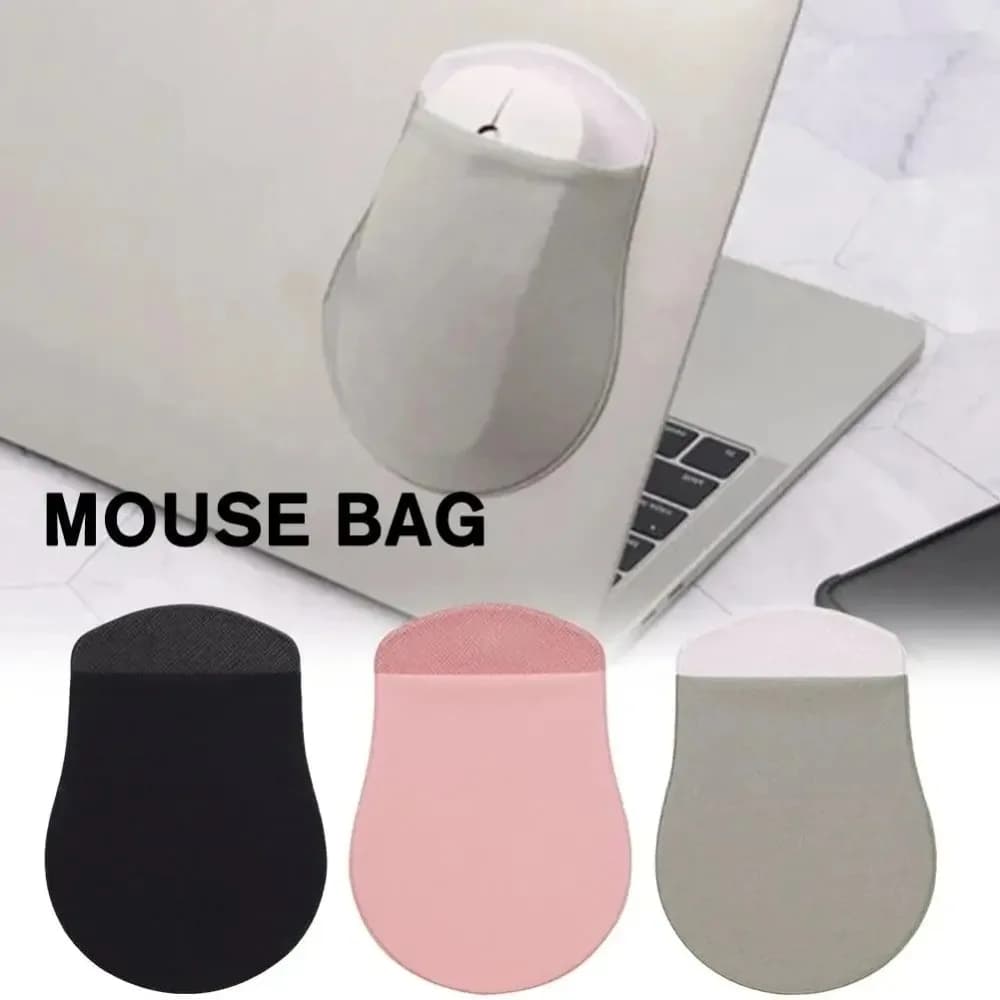 Custodia Adesiva Esterna per Laptop, Porta Mouse, Custodia per Disco Rigido Digitale, Borsa Portaoggetti con Tasca