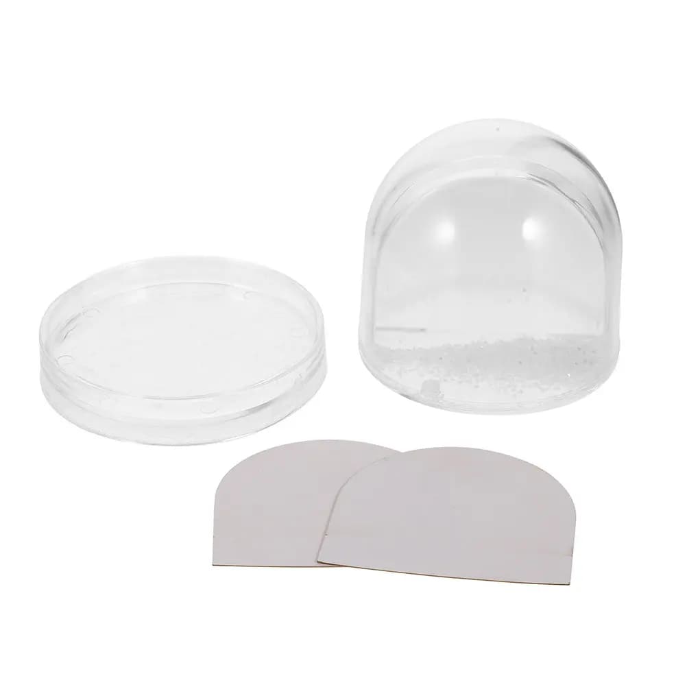 Kit Fai-da-Te per Cornice Fotografica con Globo di Neve in Plastica Miniatura con Carta Sublimatica Vuota per Decorazione Personalizzata Casa