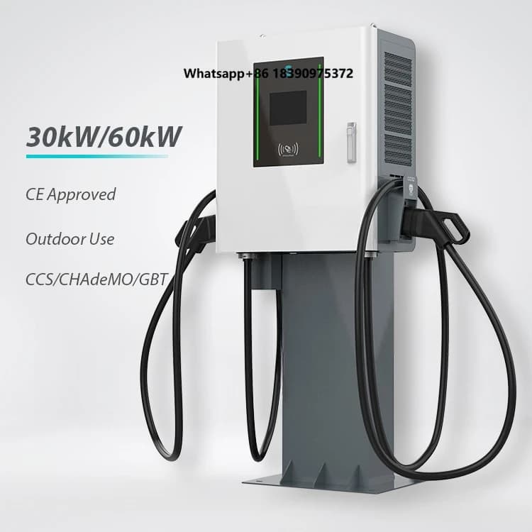 Efficient CHAdeMO CCS GBT 3 Phase Level 3 DC Charger 100A 30kw OCPP Electric Vehicle Car Fast Charging EV Charging Station