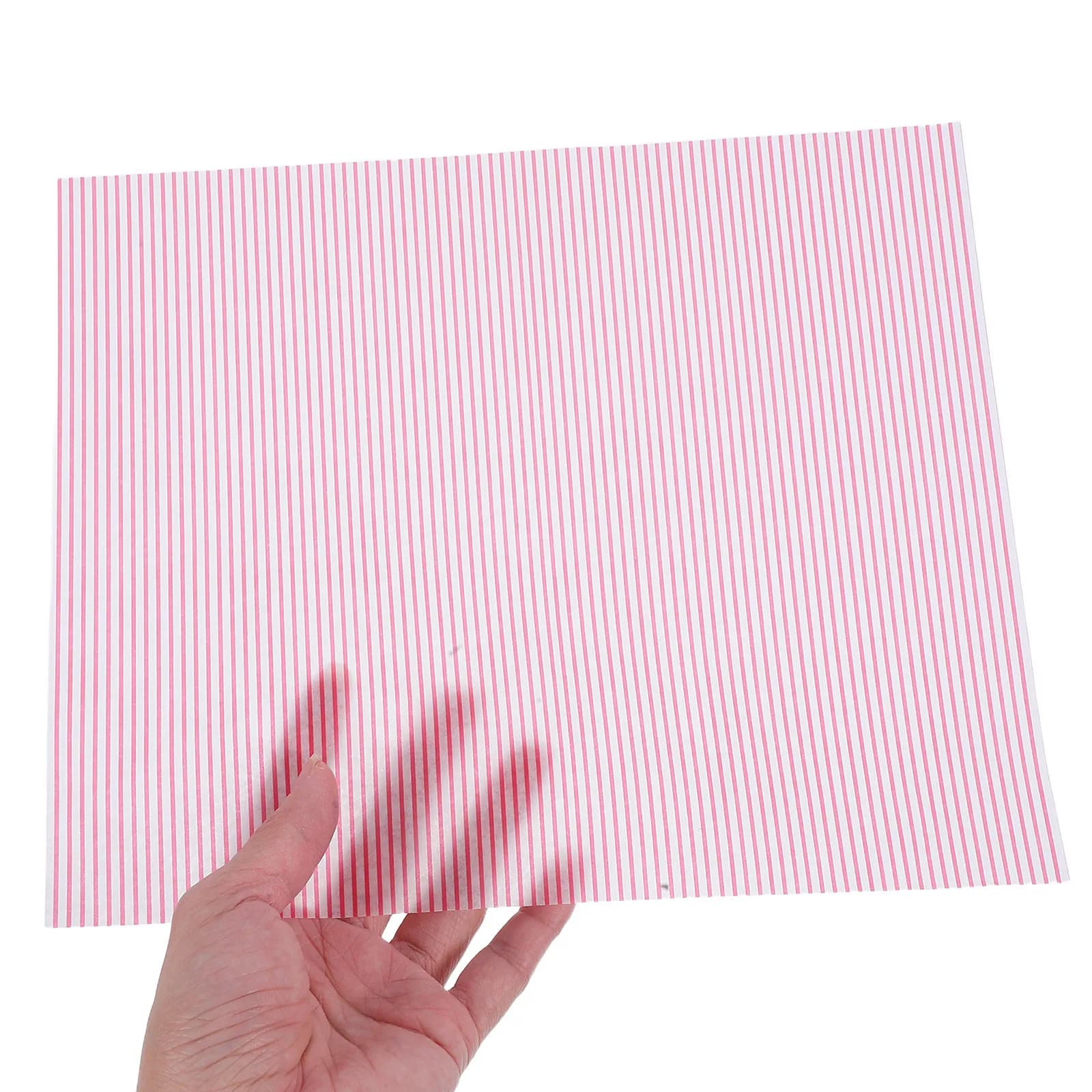 50 Fogli di Carta da Forno Elegante a Righe, Antiaderente e Resistente alle Alte Temperature, per Dessert, Pasticceria, Pane a Lievitazione Naturale e Friggitrice ad Aria