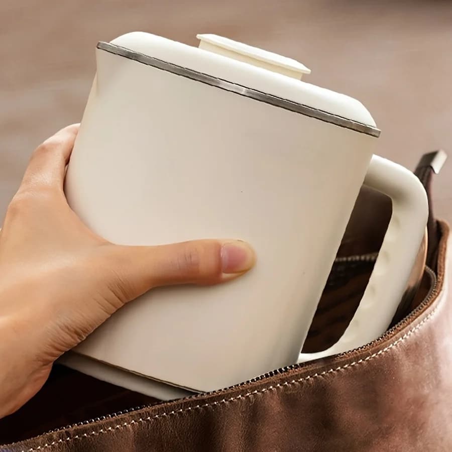 Foldable Travel Kettle Portable Folding Outdoor Electric Stainless Steel Kettle 304
