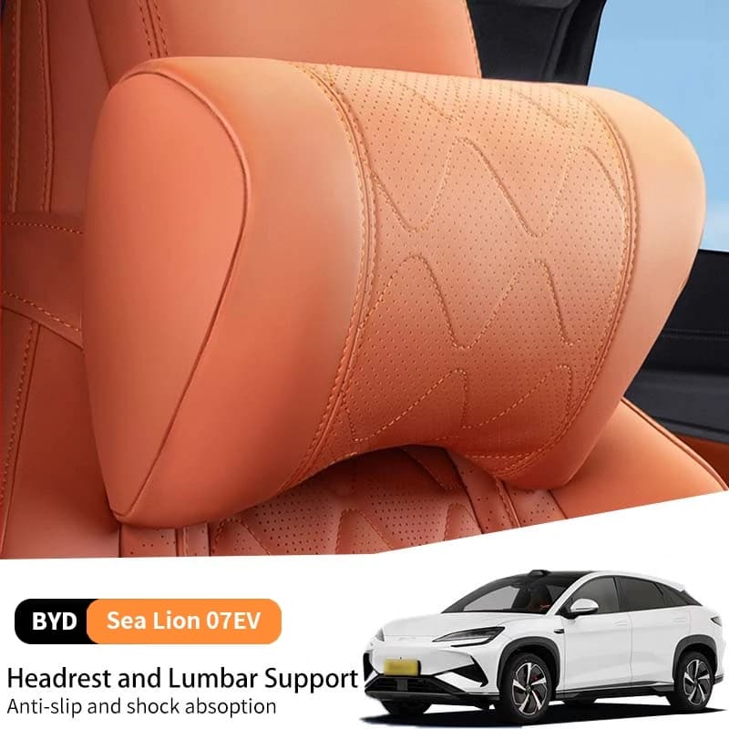 Per Byd SeaLion 07 EV Seggiolini auto Poggiatesta Cuscino lombare Memory Foam Alleviare lo stress Supporto Schienale Cuscino Interno regolabile