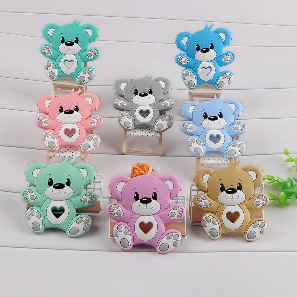 1 pz serie natalizia Babbo Natale renna biscotti pupazzo di neve perline in silicone ciondolo per creazione di gioielli accessori regali di Natale fai da te