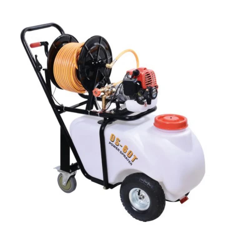 Electric sprayer for motor 50 liters OS-P60T High pressure garden sprayer with pump, hose and agricultural engine sprayer