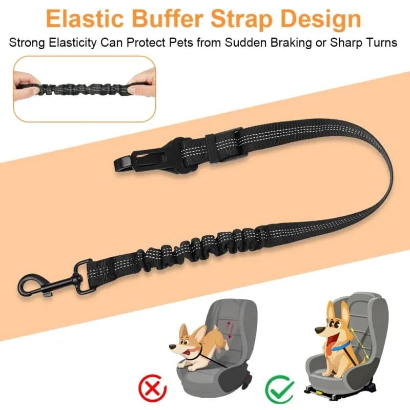 Cintura di sicurezza per cani a doppio uso, guinzaglio per cani a mani libere per passeggiate, corsa, jogging, guinzaglio regolabile riflettente, accessori per animali domestici