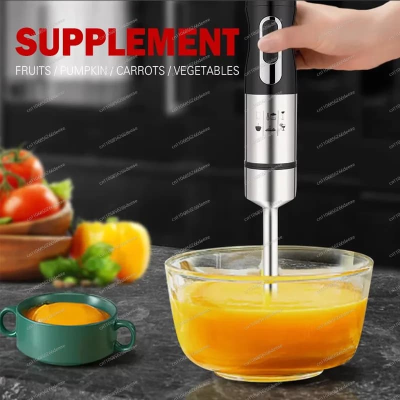 Frullatore a Immersione Portatile da 2000W – Robot da Cucina Multifunzione e Tritacarne per Pappe e Cucina Casalinga