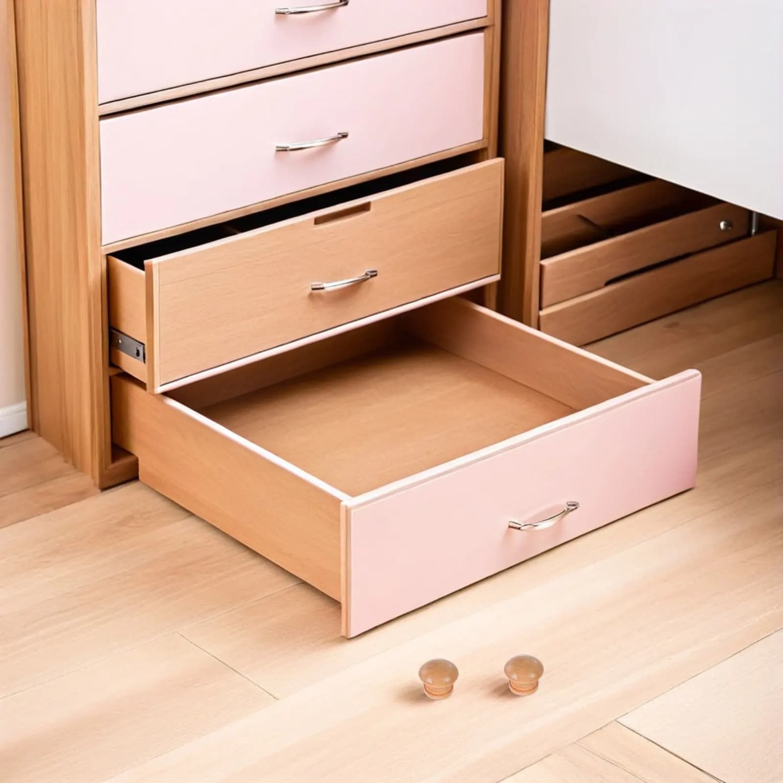 30 Pezzi Maniglie per Mobili in Legno, a Forma di Fungo Rotondo, Non Finite, con Foro Singolo, per Cassetti, Cucina e Armadi