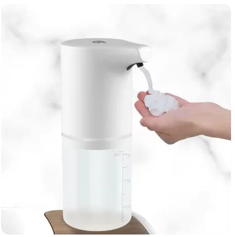 ZK40 Dispenser automatico di schiuma di sapone touchless, ricaricabile tramite USB, lavatrice a mano, sensore a infrarossi per bagno