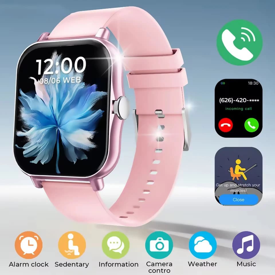 2025 Outdoor Sports Smart Watch Woman Man Heart Rate Blood Pressure/Oxygen Watch Wallpaper Wireless call Bluetooth Smartwatch