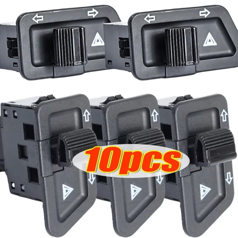 Interruttore Universale Impermeabile per Manubrio 12V con Doppio Lampeggiatore di Emergenza per Moto, Scooter Elettrici, Ciclomotori, ATV, Quad