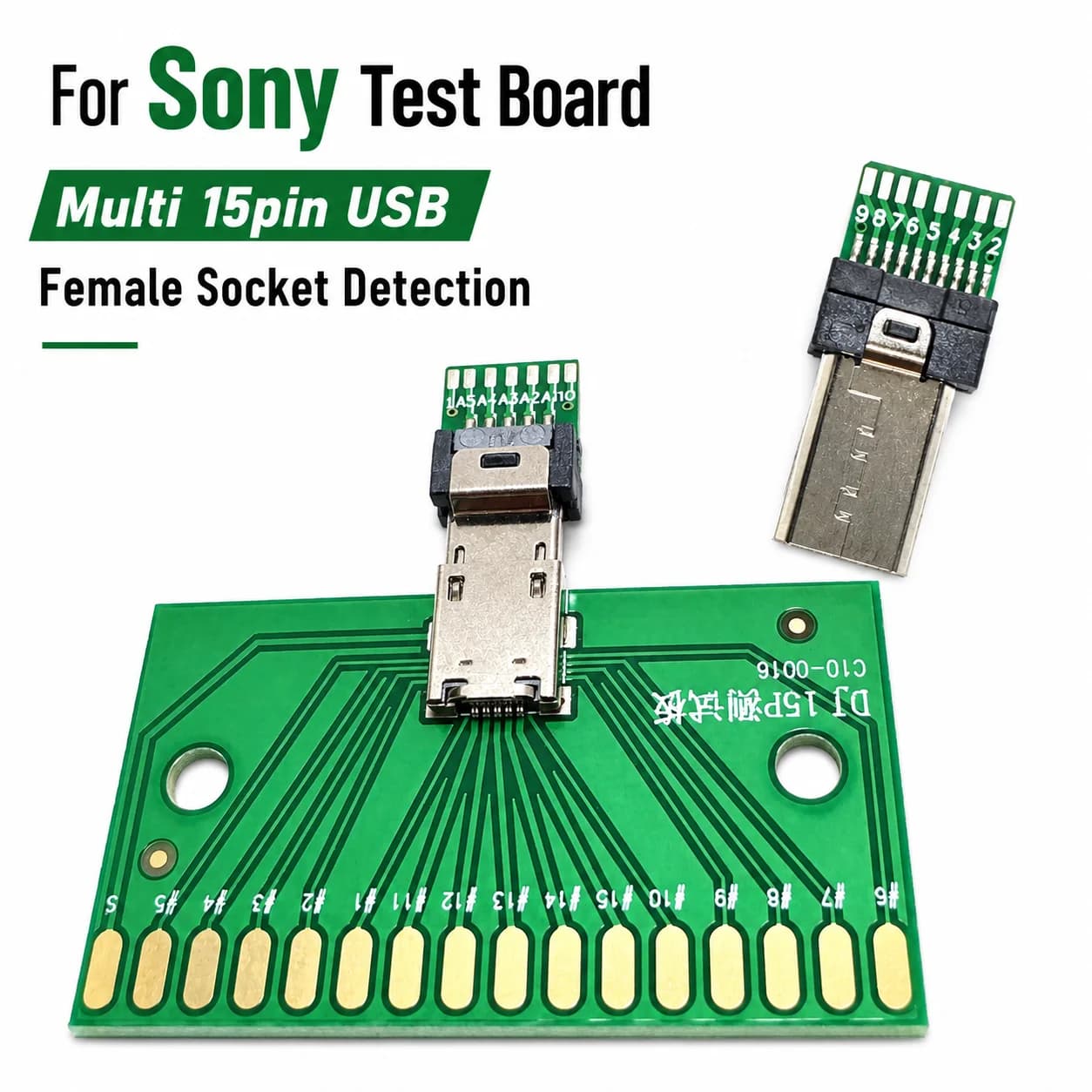 Per Sony Camera plug Multi USB femmina presa rilevamento Multi 15 pin USB Plug (maschio) cavo di saldatura fai da te adatto