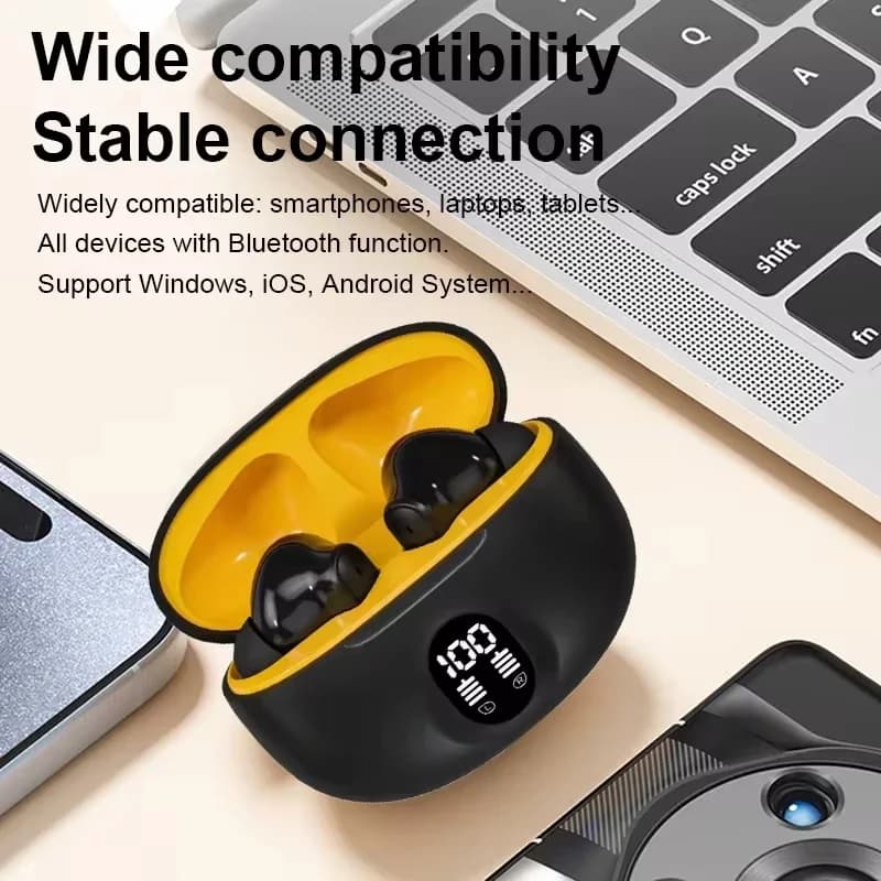 Bluetooth mini headphones wireless 5.3 tws Auricolari LED Display Headphones In Ear Sports headphones with microphone for xiaomi