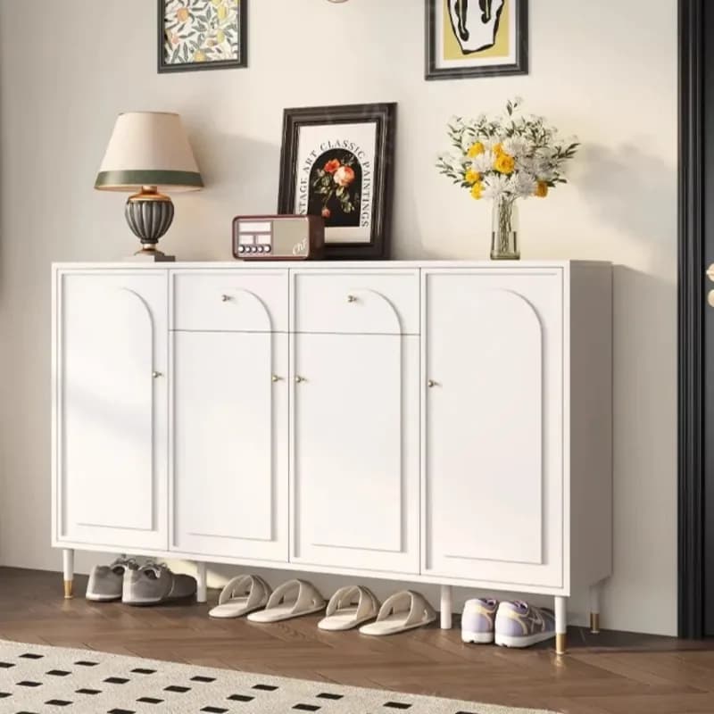 Organizer Entryway Space Saving Shoe Rack Modern Design Shelf Side Shoe Cabinets Storage Living Room Hallway Home Furniture