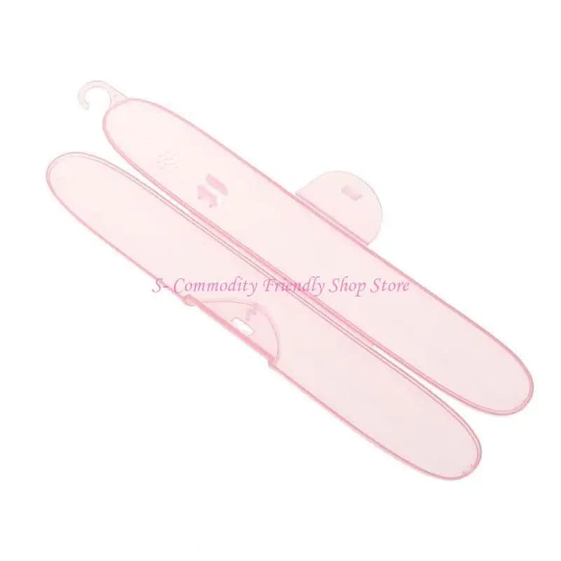 85AE 23x3.5x3cm Plastic Toothbrush Holder Box Transparent Travel Portable Protective