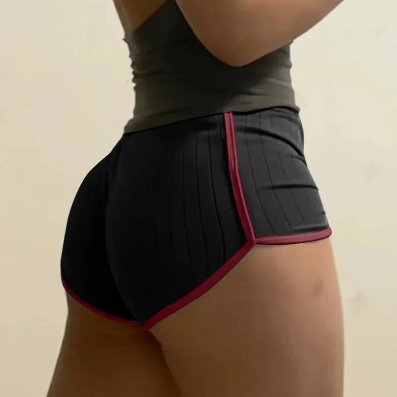 Men's Sports Shorts in Costine a Vita Alta with Contrasto Edge, for Bodybuilding and Gym, Fast drying, Summer, for Training and Fitness