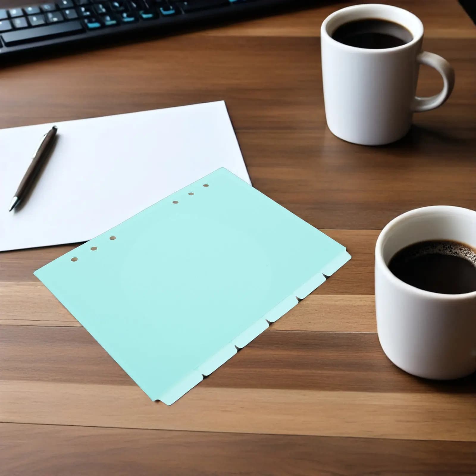 6 divisori per indice A5 con linguette, divisori in plastica per quaderni, agende, organizzazione di documenti, impermeabili, per etichettatura fai da te