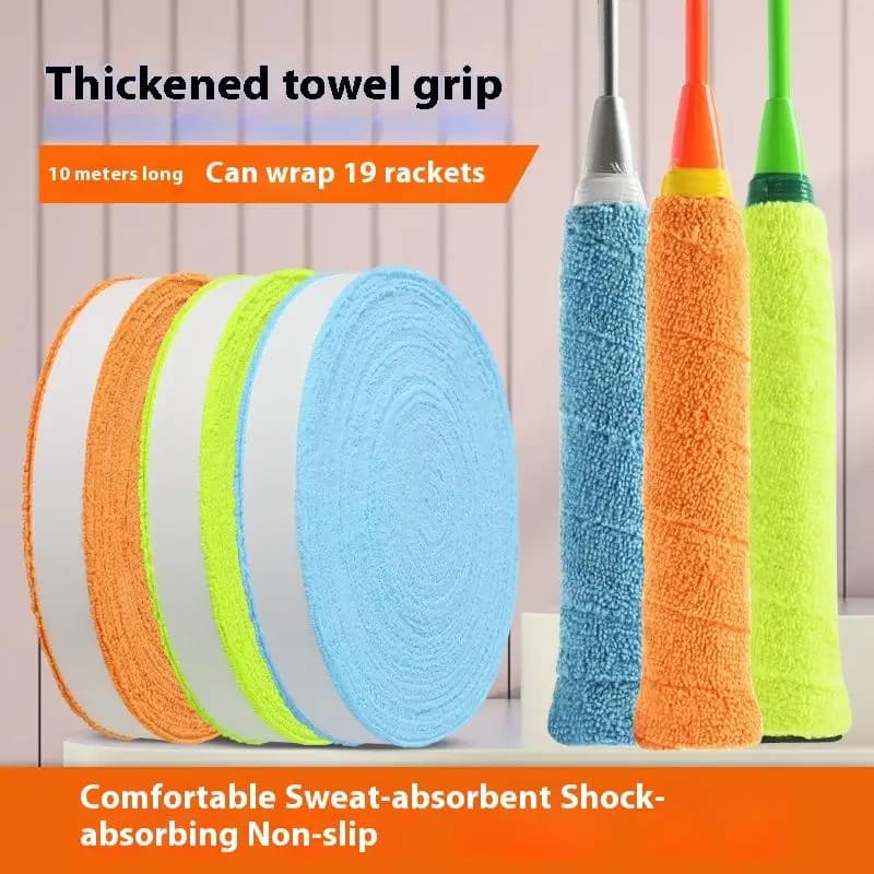 *New 1Set 5m/10m Towel Glue Grip Badminton Tennis Racket Overgrips Tape Racket Grip Grip Non-slip Tape Band Sweat Badminton
