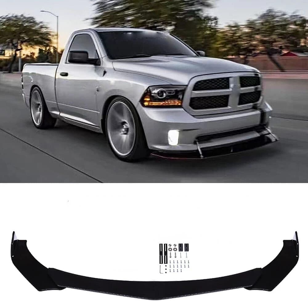 LAICY for Dodge Ram 1500 2021-22 front bumper for car Lip Body Kit Canard Lip diffuser Spoiler scratch guard front body shovel