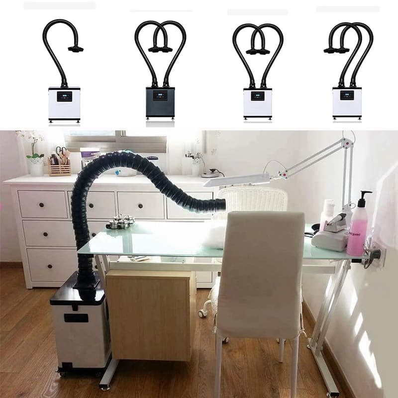 Aspiratore per polvere da tavolo per unghie, purificatore d'aria, aspiratore per polvere per salone di bellezza