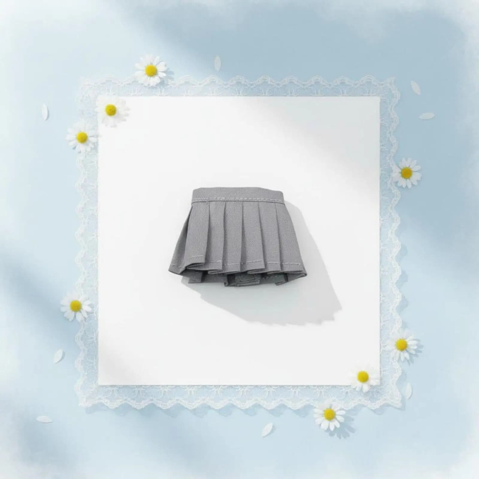 Doll Skirt Summer Wear Doll Clothes Fashionable Design 1/12 Scale Skirt