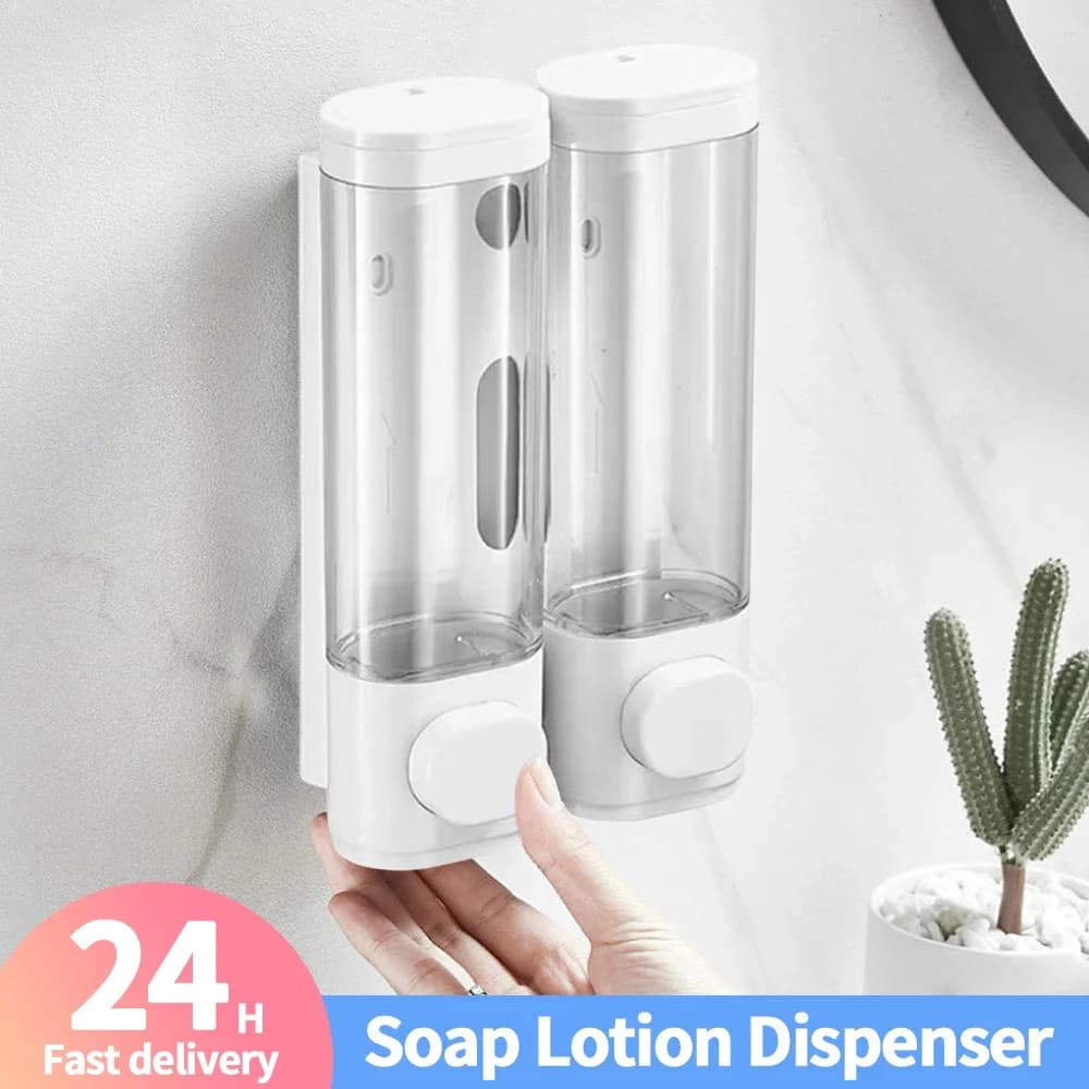 Dispenser di liquidi da 300 ml Dispenser di sapone manuale per le mani a parete Dispenser di sapone senza punzonatura ricaricabile per il ristorante dell'hotel domestico