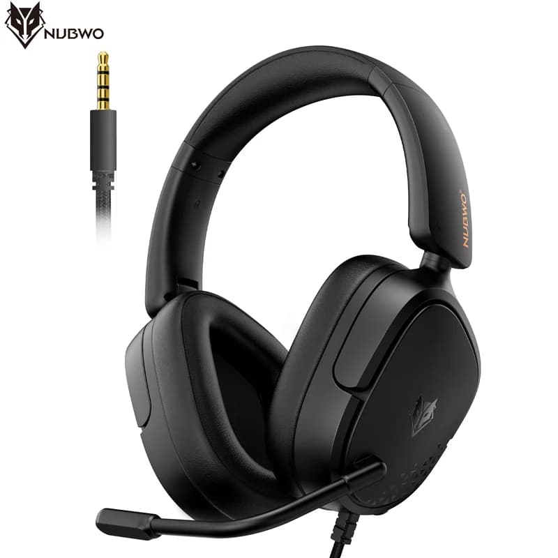 NUBWO HG04L gaming headphones with PS5/PS4 microphone, Xbox Series X | S/Xbox One, Switch 250 g 3.5 mm light Jack for games and work