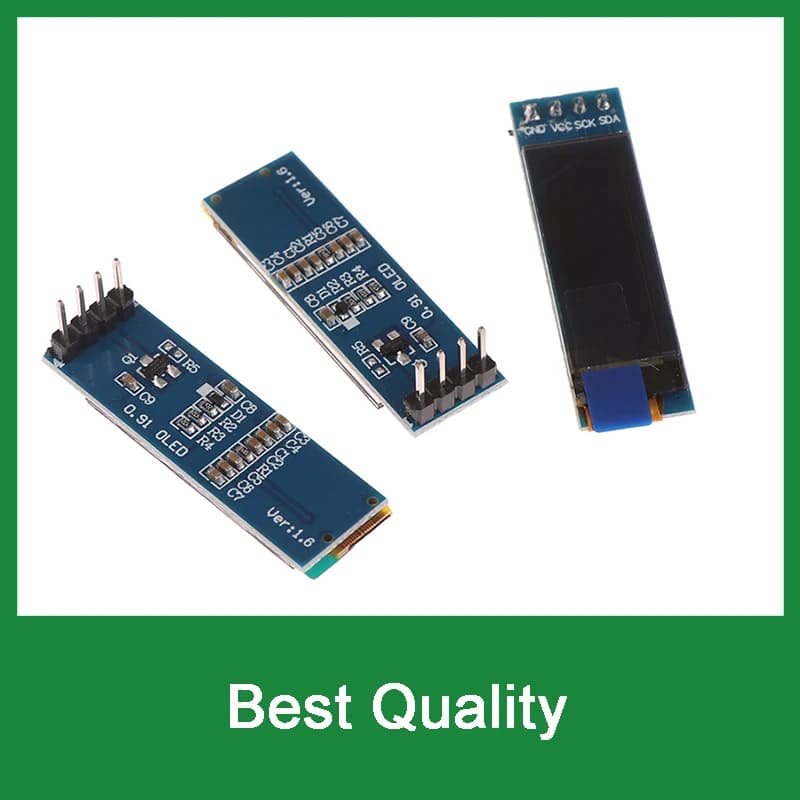 OLED screen white/blue from 0,91", LED LCD 128X32 SSD1306, module compatible with Arduino IIC i2C
