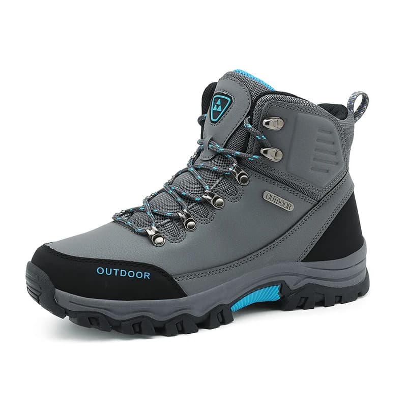 Scarpe da trekking all'aperto da uomo antiscivolo con lacci con suola spessa stivali alti resistenti all'usura da uomo comode scarpe casual traspiranti da uomo