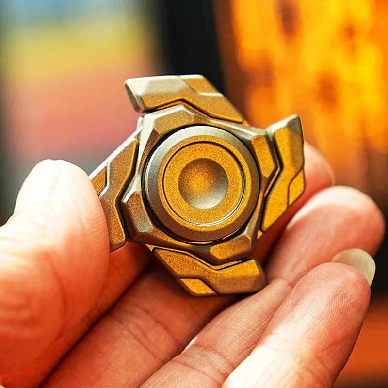 HalooPlayer Mist Fidget Toy Slider, Spinner e Giocattolo Antistress per Ansia, in Metallo, per Autismo, EDC
