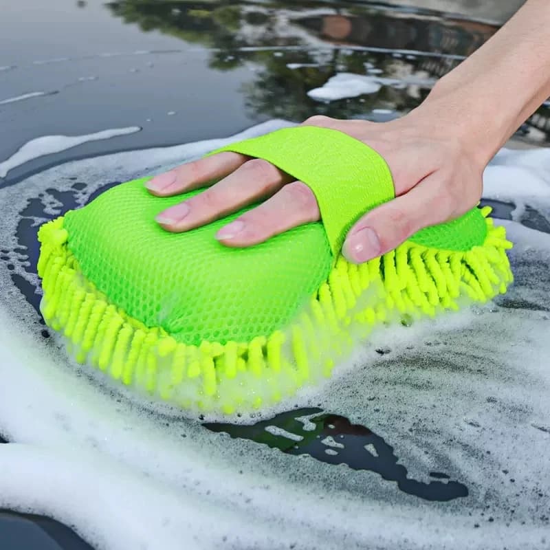 Spugna in Microfibra per Lavaggio Auto, Spazzole per Pulizia e Dettaglio, Asciugamano, Guanti e Accessori per Styling Auto