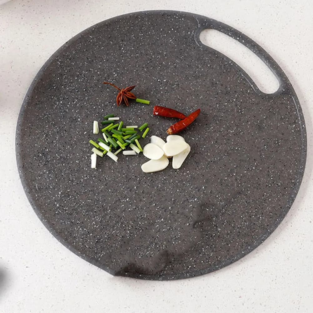1Pcs 35x0.8cm Marble Style Plastic Cutting Board Dishwasher Safe Non Porous Odor Resistant Vegetable Fruit Meat Chopping Board
