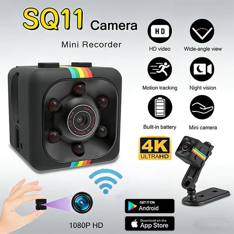 Mini Telecamera HD 4K 1080p Portatile, Piccola Videocamera Spia con Registrazione Audio e Video, Mini DV per Ufficio e Casa 2026
