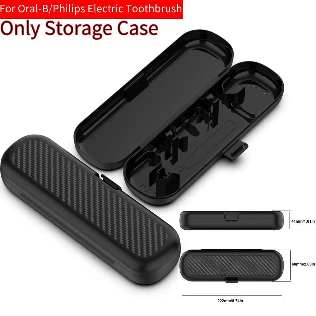 Travel bag for toothbrush for Oral-B/Philips Protective bag for electric toothbrush Hard scratch-resistant case with snap design