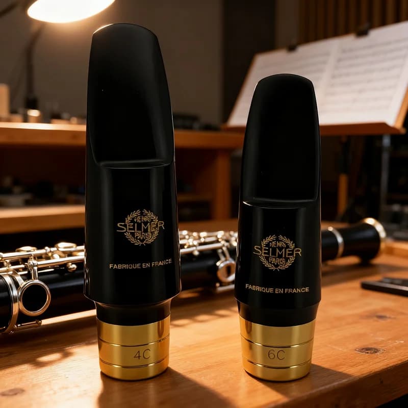 ParisProfessional Saxophone Mouthpieces - Soprano, Alto & Tenor Models! Exquisitely with Sleek Black Body and Elegant