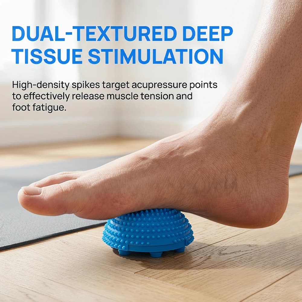 Palla Massaggiante Neuro Ball per Piedi, Rilascio Miofasciale, Fascite Plantare, Terapia con Punte per Mani e Viso, Sollievo Muscolare