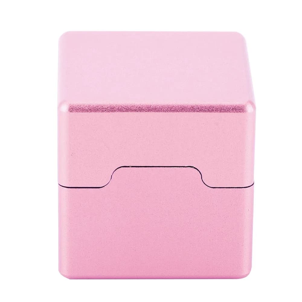Porta gesso con punta per stecca in alluminio Porta gesso quadrato staccabile Porta gesso da biliardo Mini porta gessi portatile Custodia da biliardo Gioco