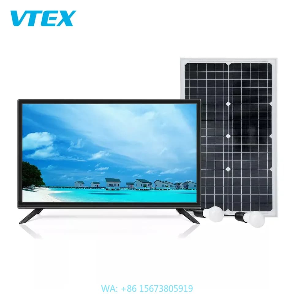 Sistema di Illuminazione Domestica Solare Completamente Ricaricabile 12V DC con TV e Ventilatore Alimentati a Energia Solare e Pannelli Solari