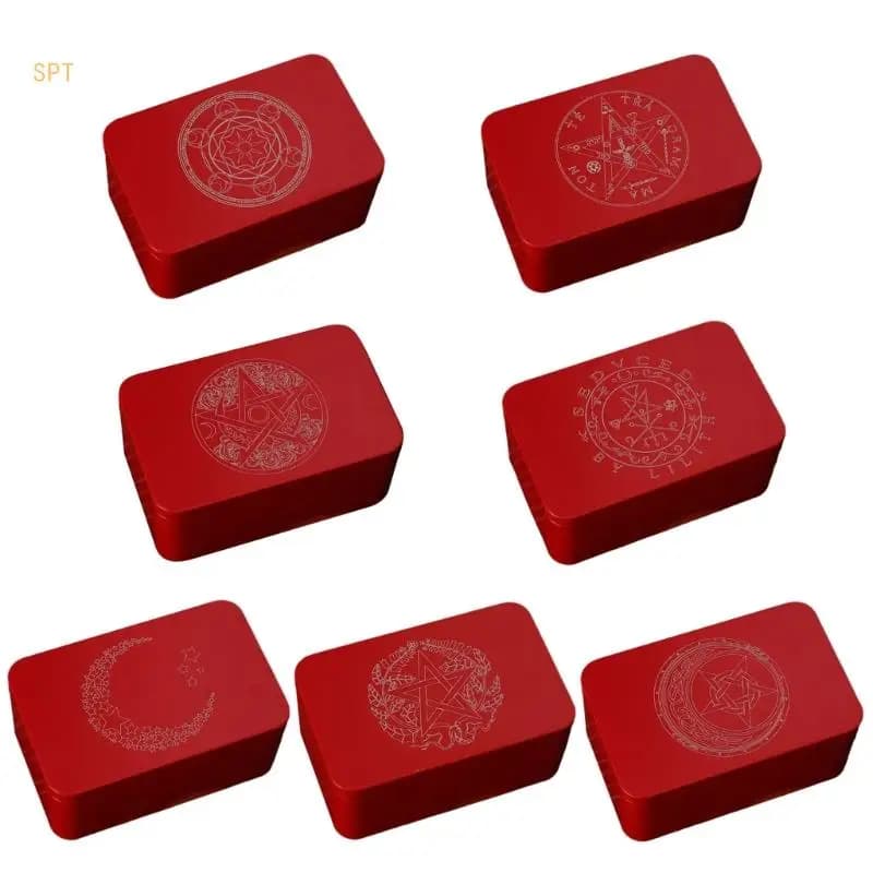 Contenitore per carte dei tarocchi Organizzatori tarocchi Custodia per carte Scatola immagazzinaggio vuota per carte da