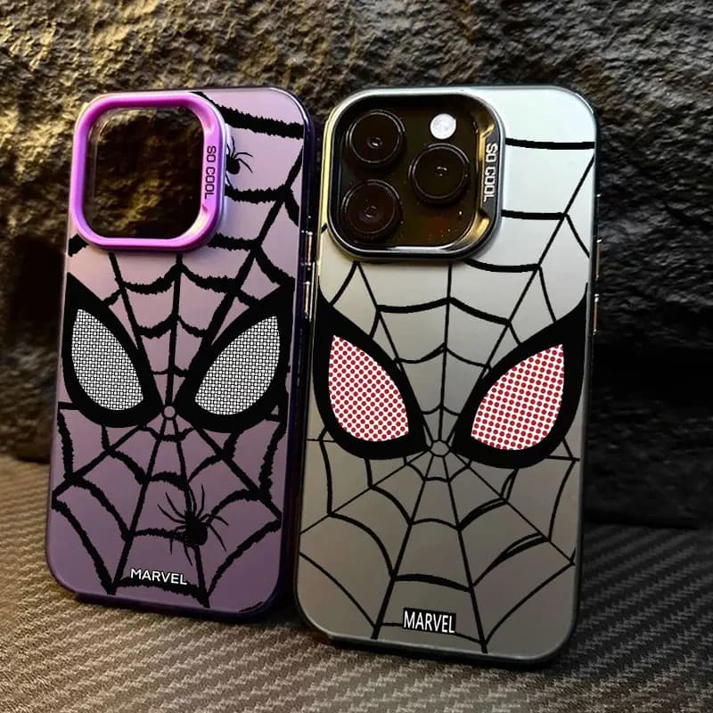 Cover per iPhone Spiderman Marvel Eye per iPhone 11 12 13 14 15 16 17 Pro Max 16e 17E 17 Air Plus 13 Mini Antiurto Fundas Cover Posteriore