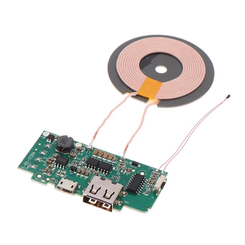 Wireless Charging Transmitter Module for Cell Phone, Transmitter Circuit, Coil, Charger Card, Fai-da-Te Accessories for Power Bank