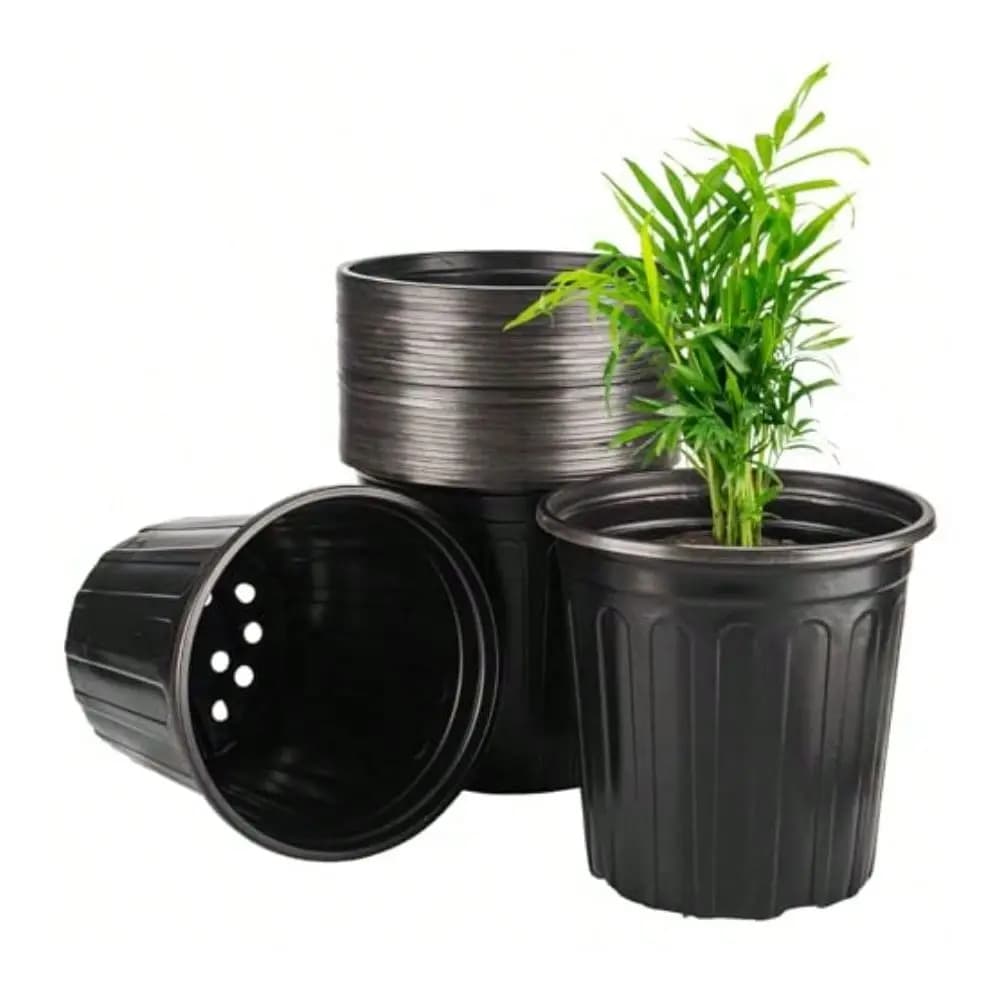 Piccoli vasi flessibili da 2 galloni (circa 7,5 litri) per piante, vasi da 8 pollici in plastica morbida per piantine, vasi per la germinazione dei semi, contenitori per piante e fiori, adatti anche per piante succulente.