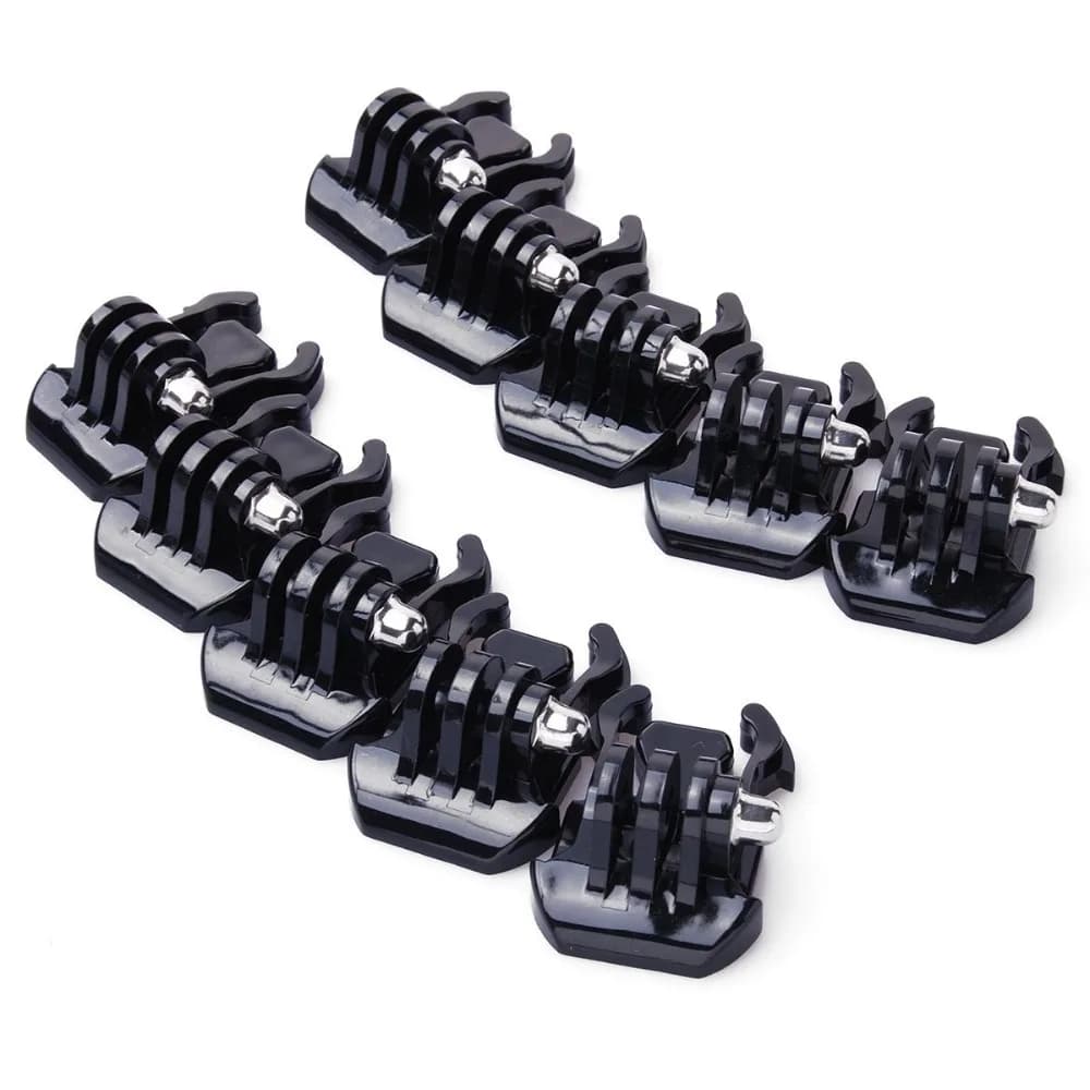 10 pz Fibbia Clip di Montaggio di Base per Gopro Go Pro Hero HD5 6 7 8 9 10 11 13 Accessori Custodia Casco per XiaoMi yi accessori della fotocamera